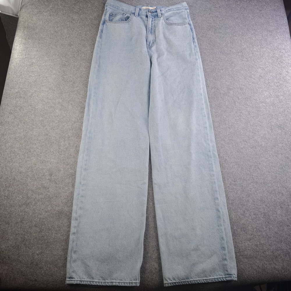 Levi's Pale Blue High Rise Wide Leg Jeans